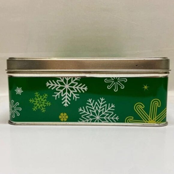 Vintage Mr. Peanut Planters Nuts Christmas Tin 9" x 7" Holiday Peanuts Container - Picture 7 of 12
